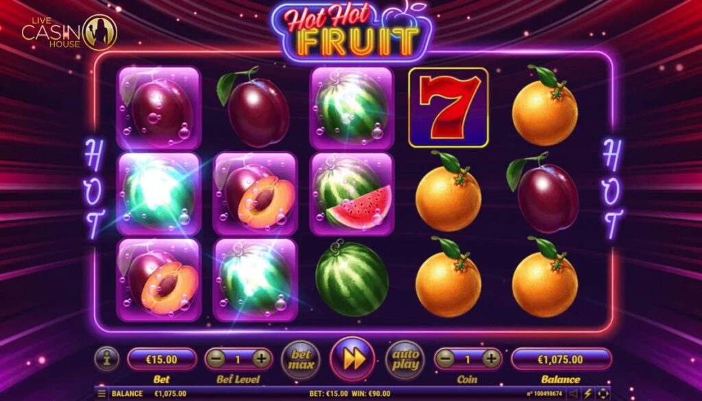 Hot Hot Fruit tại Live Casino House