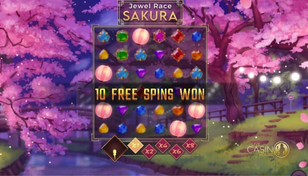 Luật chơi Jewel Race Sakura